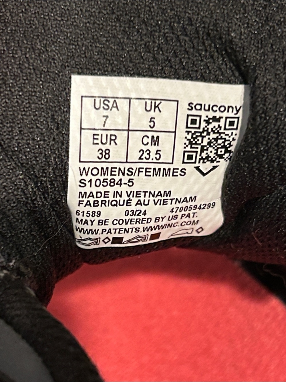 Saucony Excursion TR 14 Women's Gray and Pink/Coral Trail Running Sneakers 7 - Picture 5 of 9